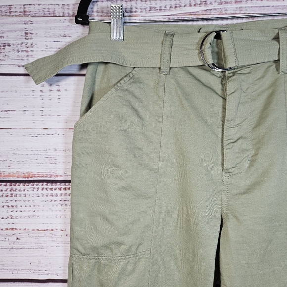 J Brand Athena green belted utility pants - Picture 7 of 16